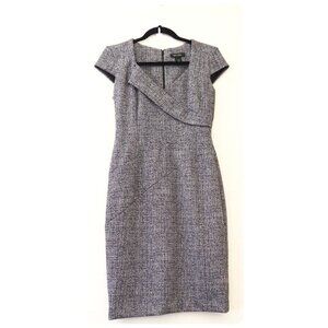 White House Black Market Cap Sleeve Sheath Dress sz 4